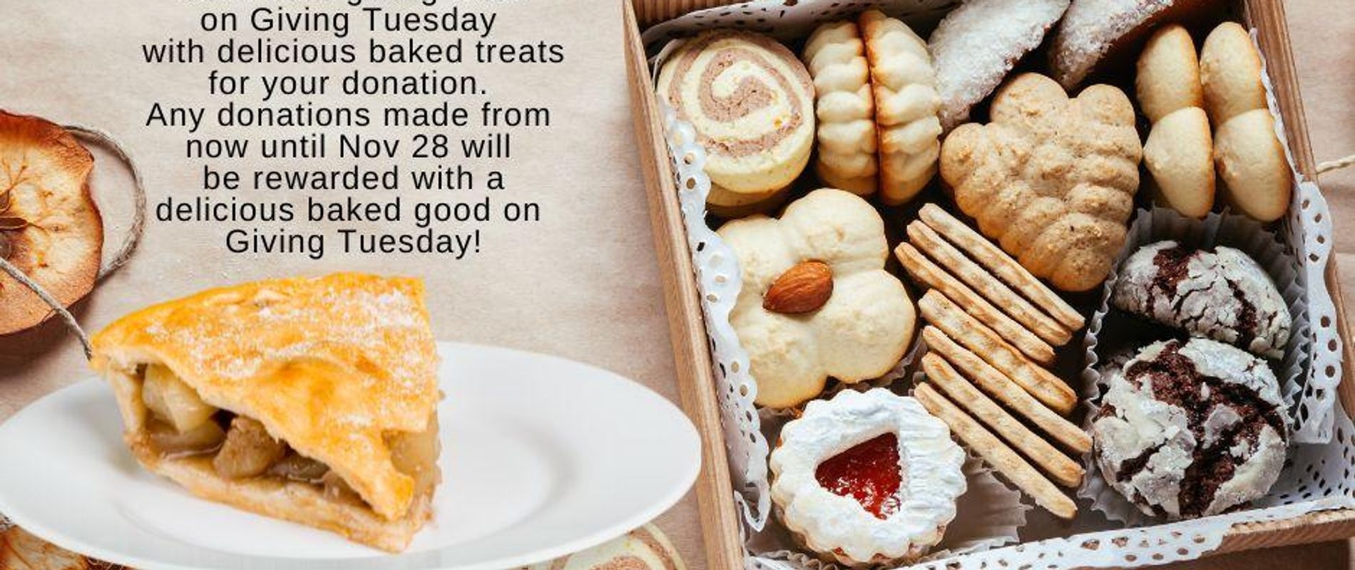 Giving Back on Giving Tuesday bake sale poster