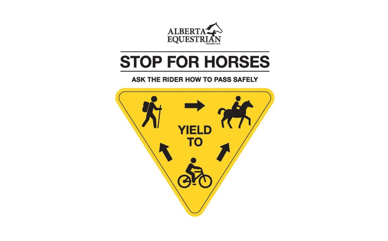 Stop for Horses sign